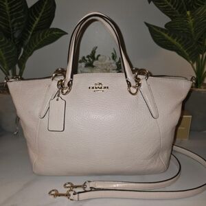 Coach Off-White Leather Satchel